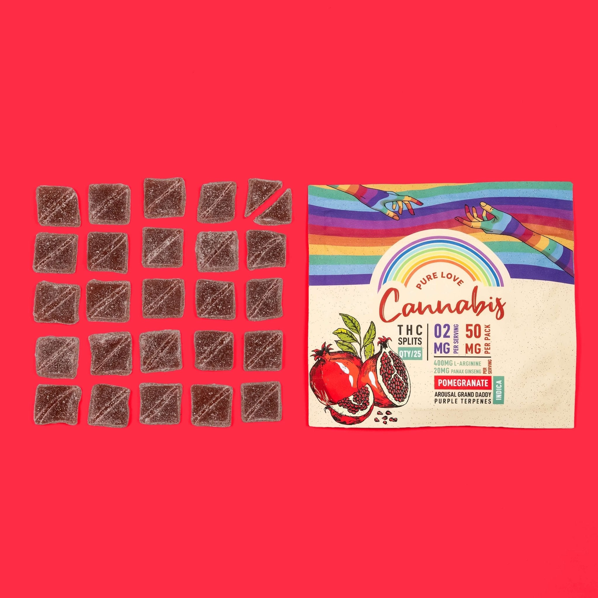 Sex Gummies with THC - Pomegranate