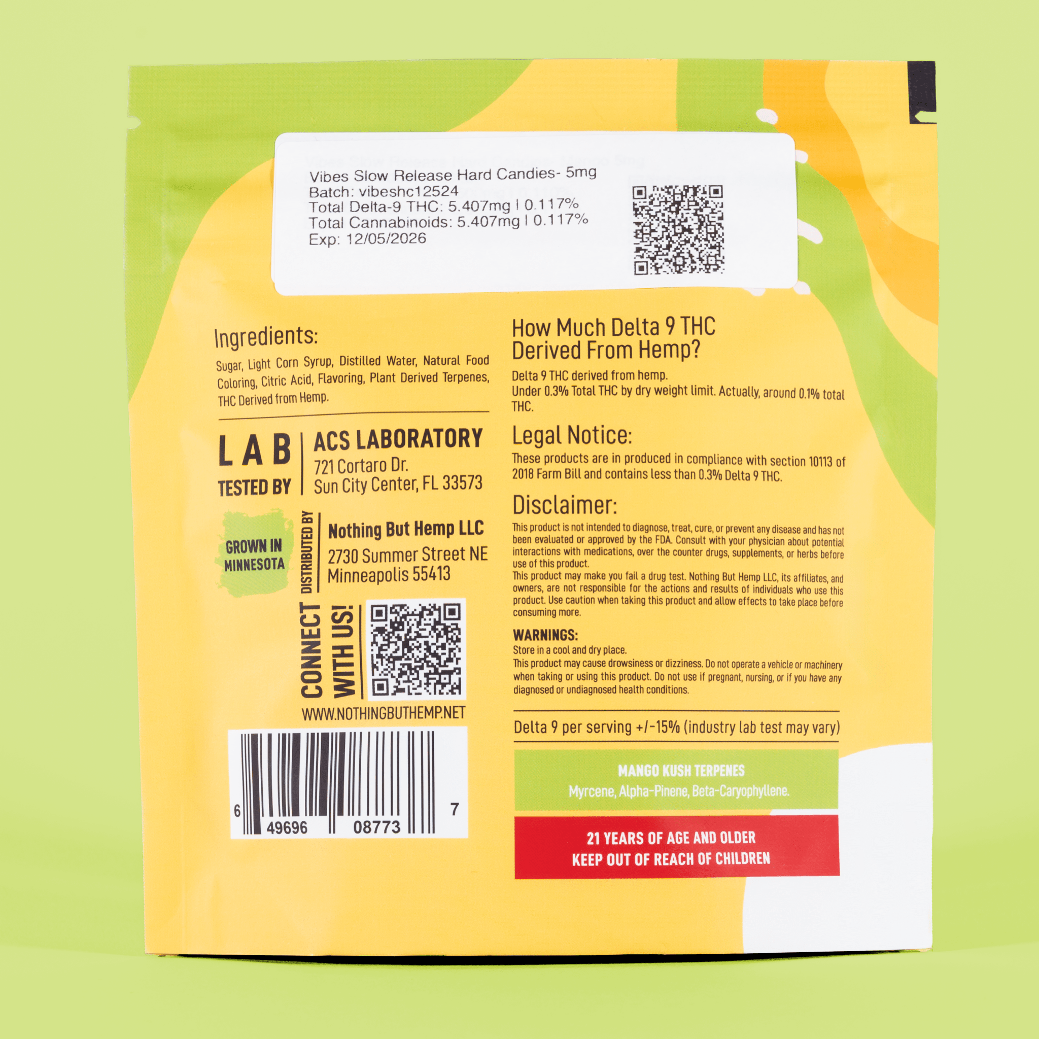 THC Hard Candy | Mango Kush Strain | 10 pack