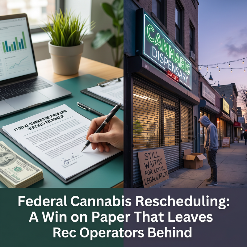 Federal Cannabis Rescheduling: A Win on Paper That Leaves Rec Operators Behind