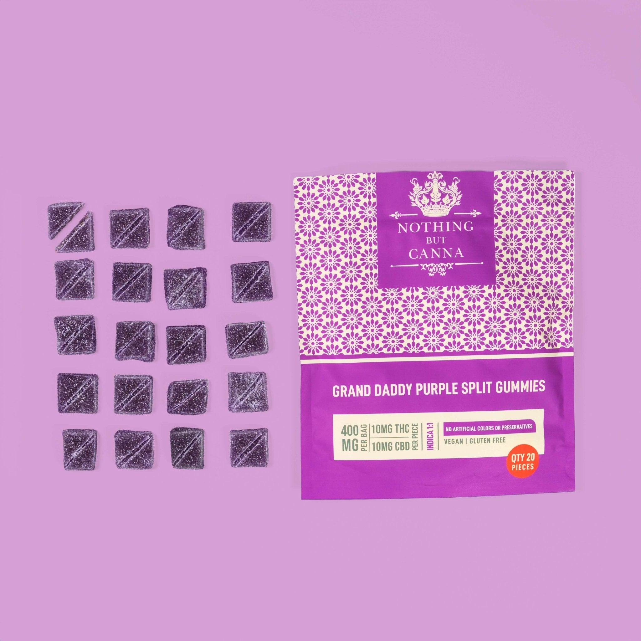 THC & CBD Gummies - Grand Daddy Purples