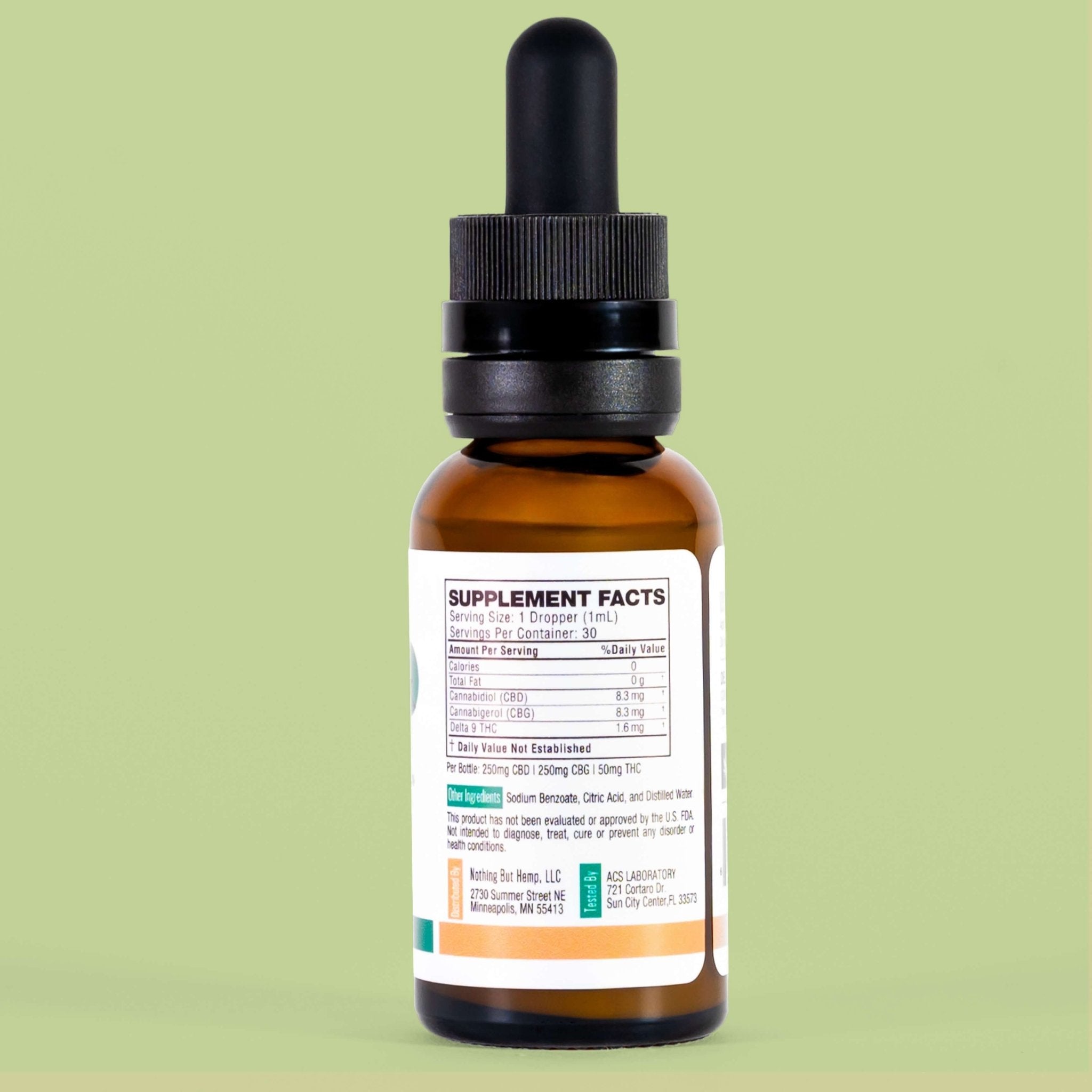 THC + CBD + CBG Tincture 550mg | Nothing But Canna