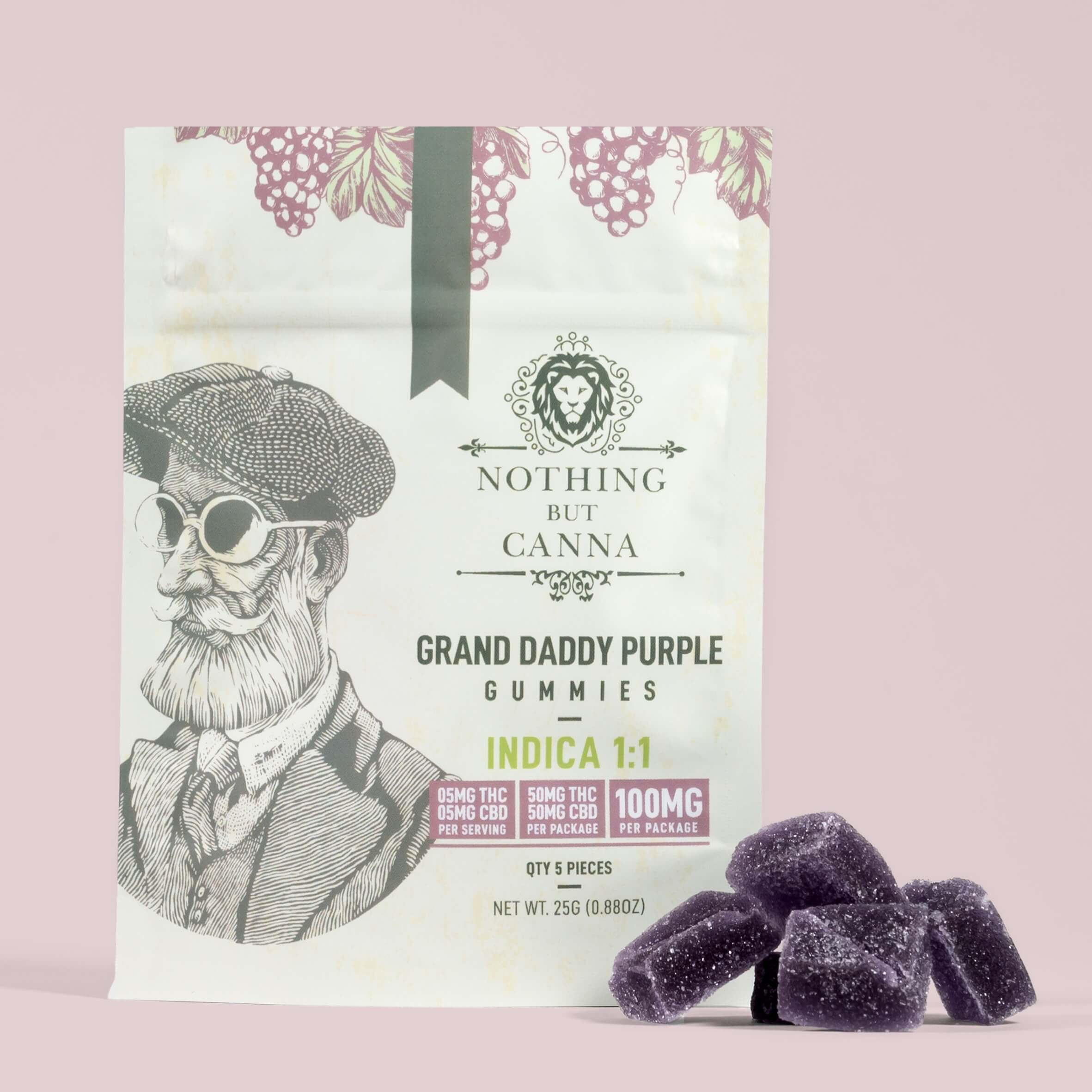 CBD+THC Gummies - Indica - Grand Daddy Purple