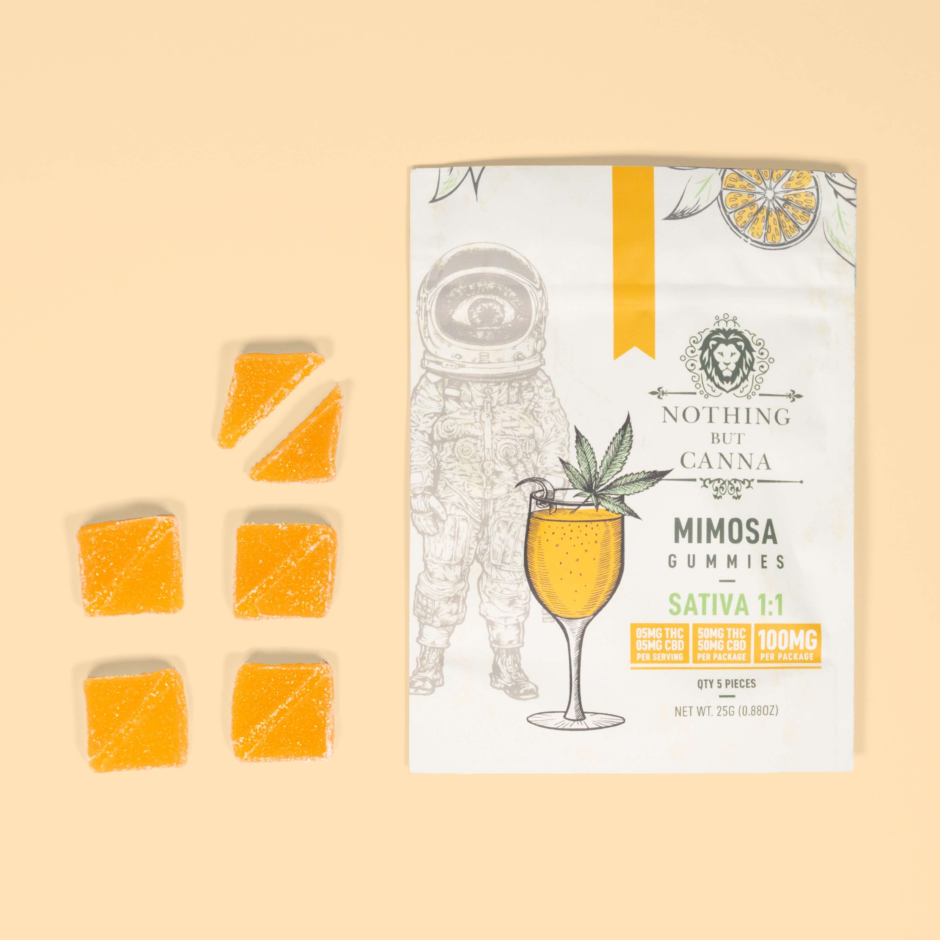 CBD+THC Gummies - Sativa - Mimosa Strain