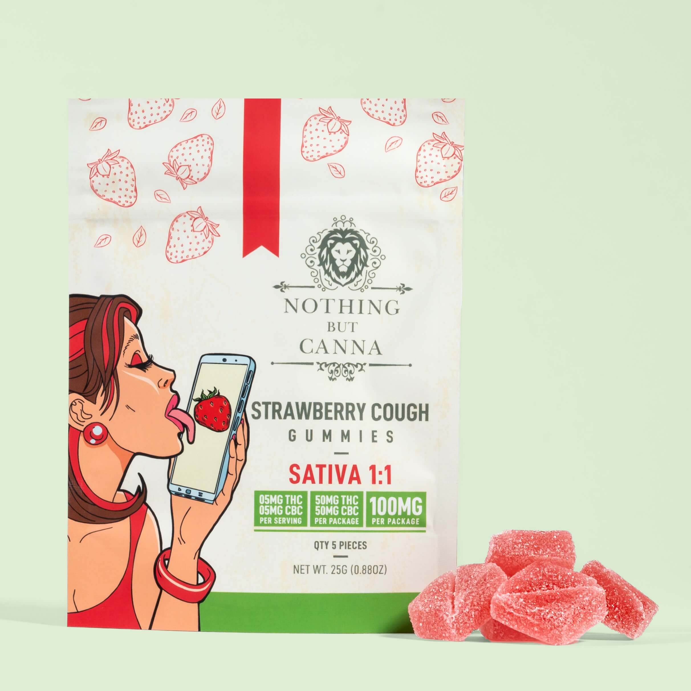 THC+CBC Gummies Strawberry Cough