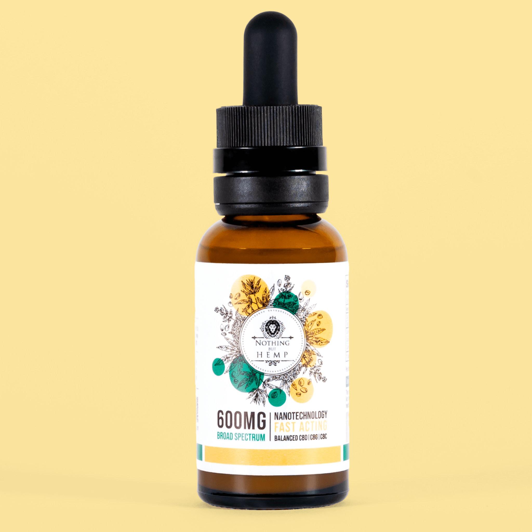 600mg Broad Spectrum CBD Tincture | Beverage Enhancer