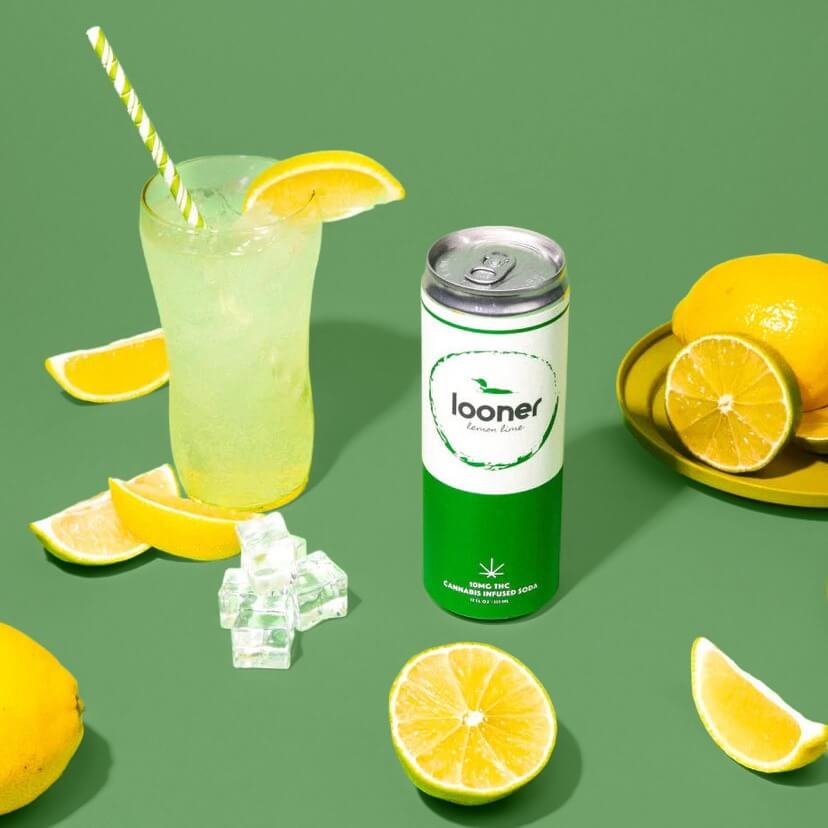 Looner Lemon Lime  THC Soda