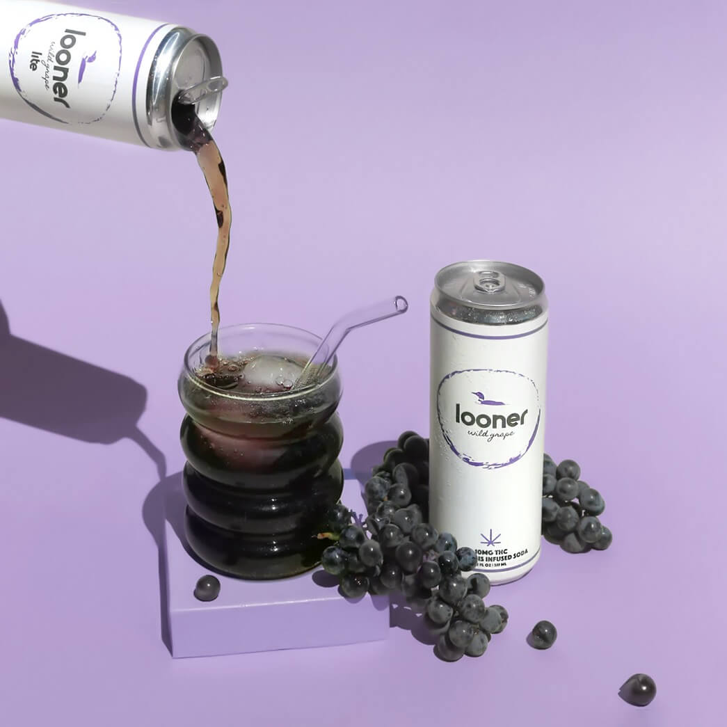 Looner Wild Grape - THC Soda