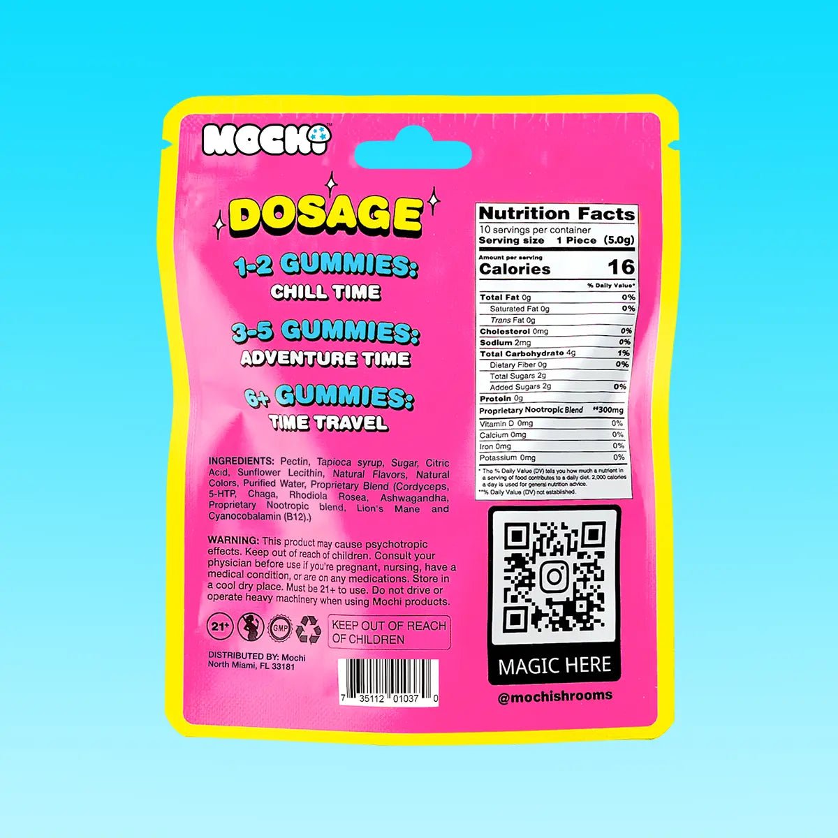 Mochi Magic Mushroom Gummies - Passion Guava