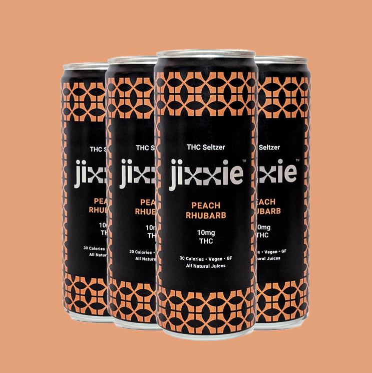 Peach Rhubarb Hemp Seltzer | THC & CBG