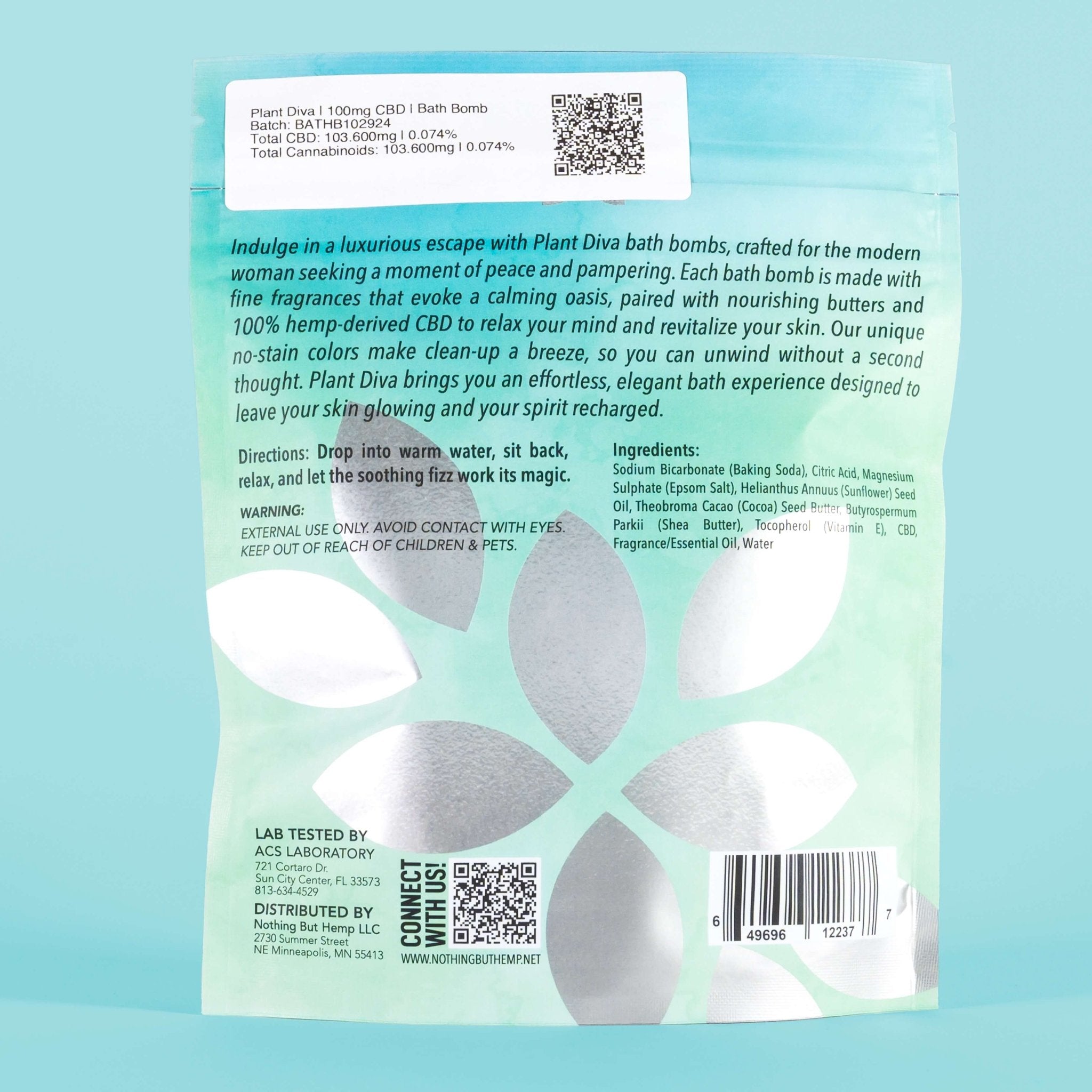 Plant Diva Eucalyptus CBD Bath Bomb