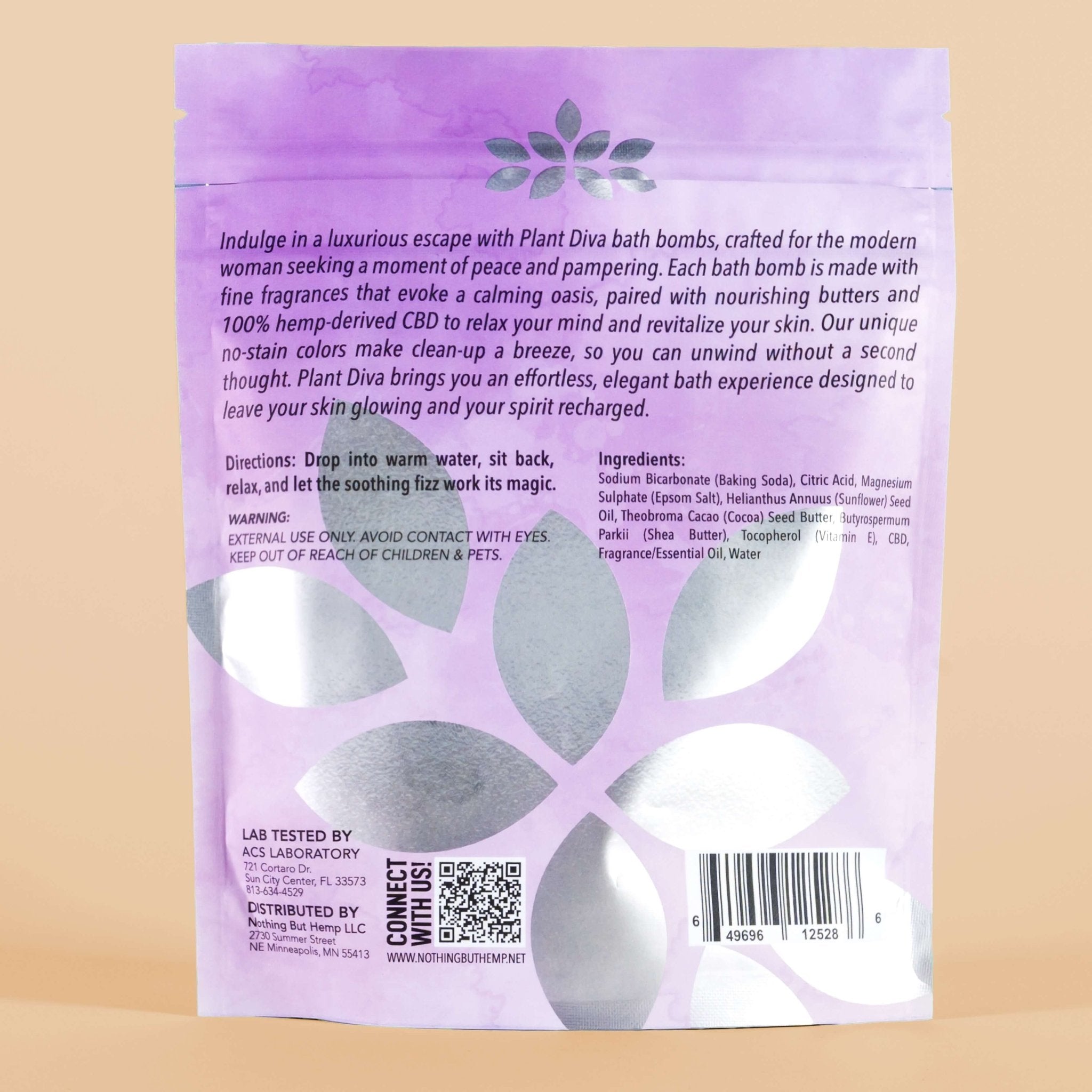 Plant Diva Lavender  CBD Bath Bomb