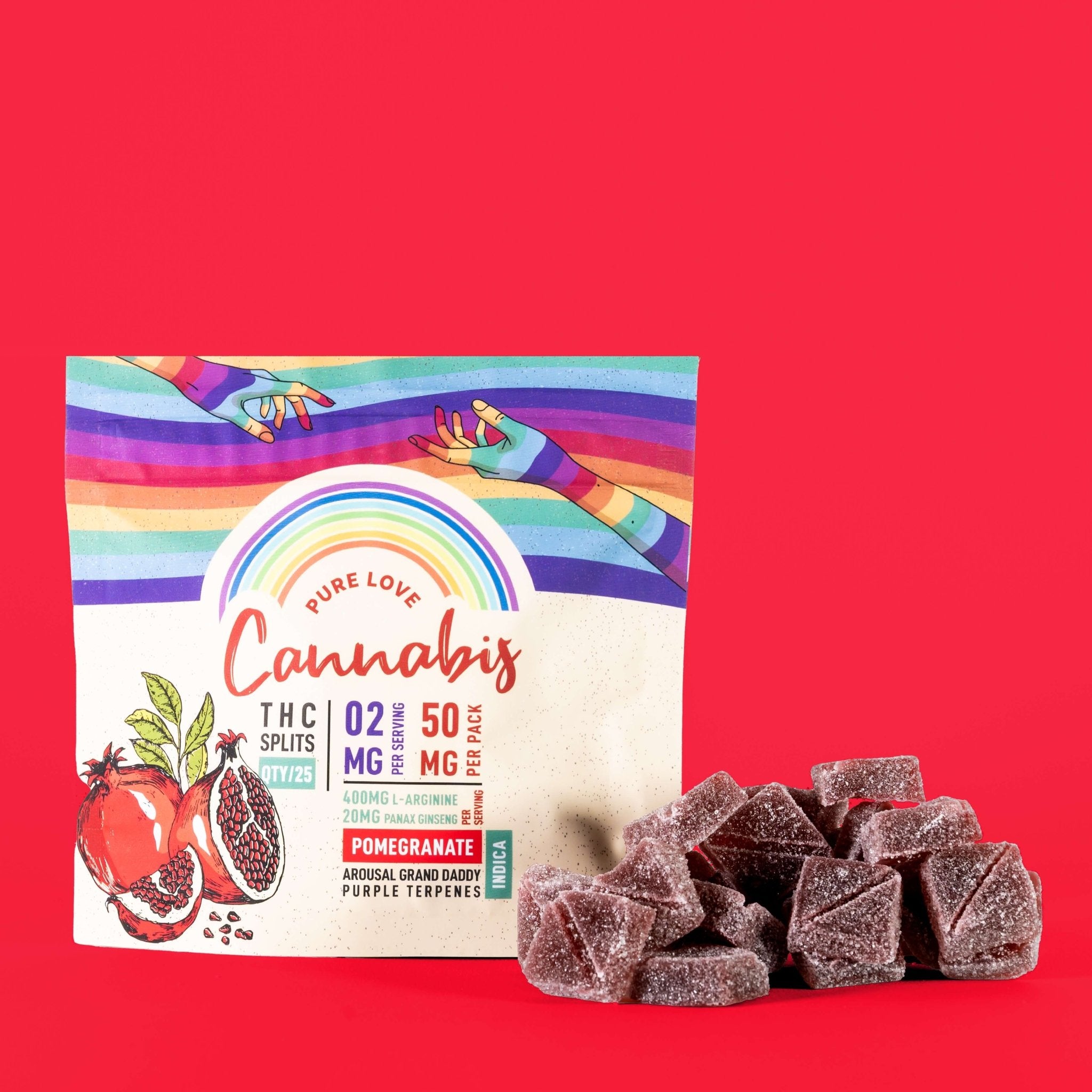 Sex Gummies with THC - Pomegranate