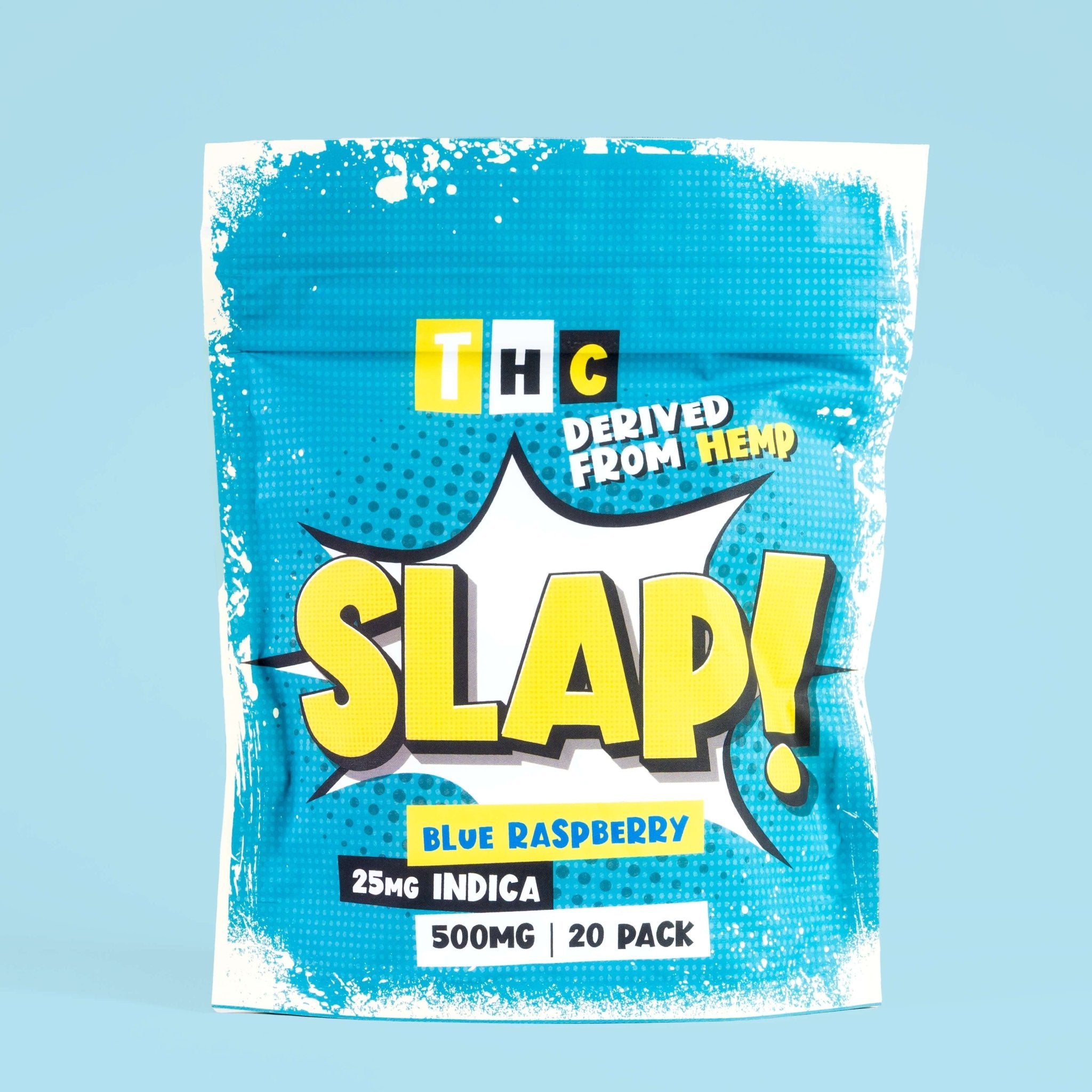 Slap! Blue Raspberry Indica THC Gummies | 10 pack