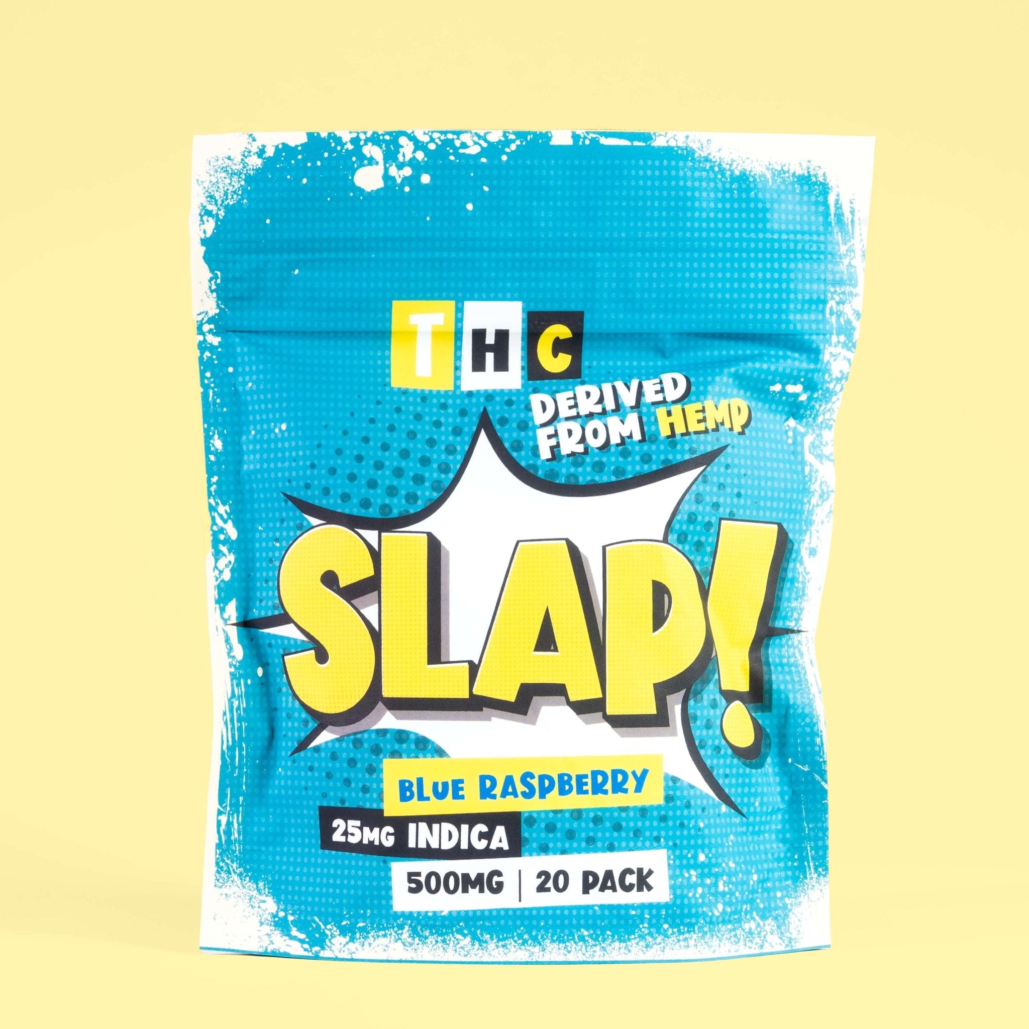 Slap! Blue Raspberry Indica THC Gummies | 20 pack