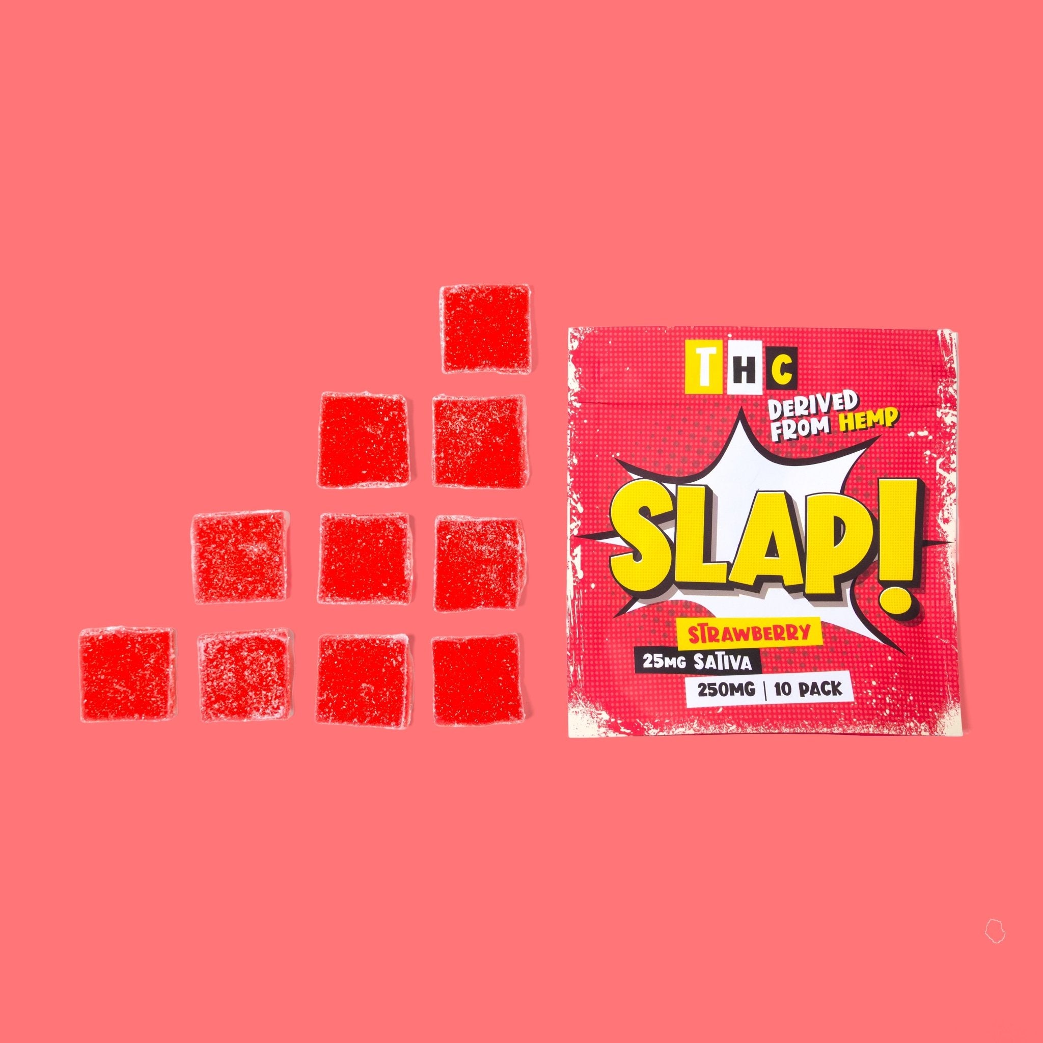 Slap! Strawberry Sativa THC Gummies | 10 pack