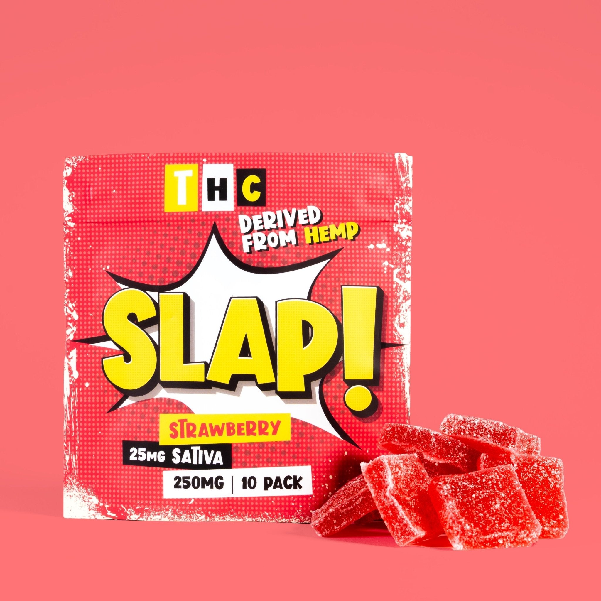 Slap! Strawberry Sativa THC Gummies | 10 pack