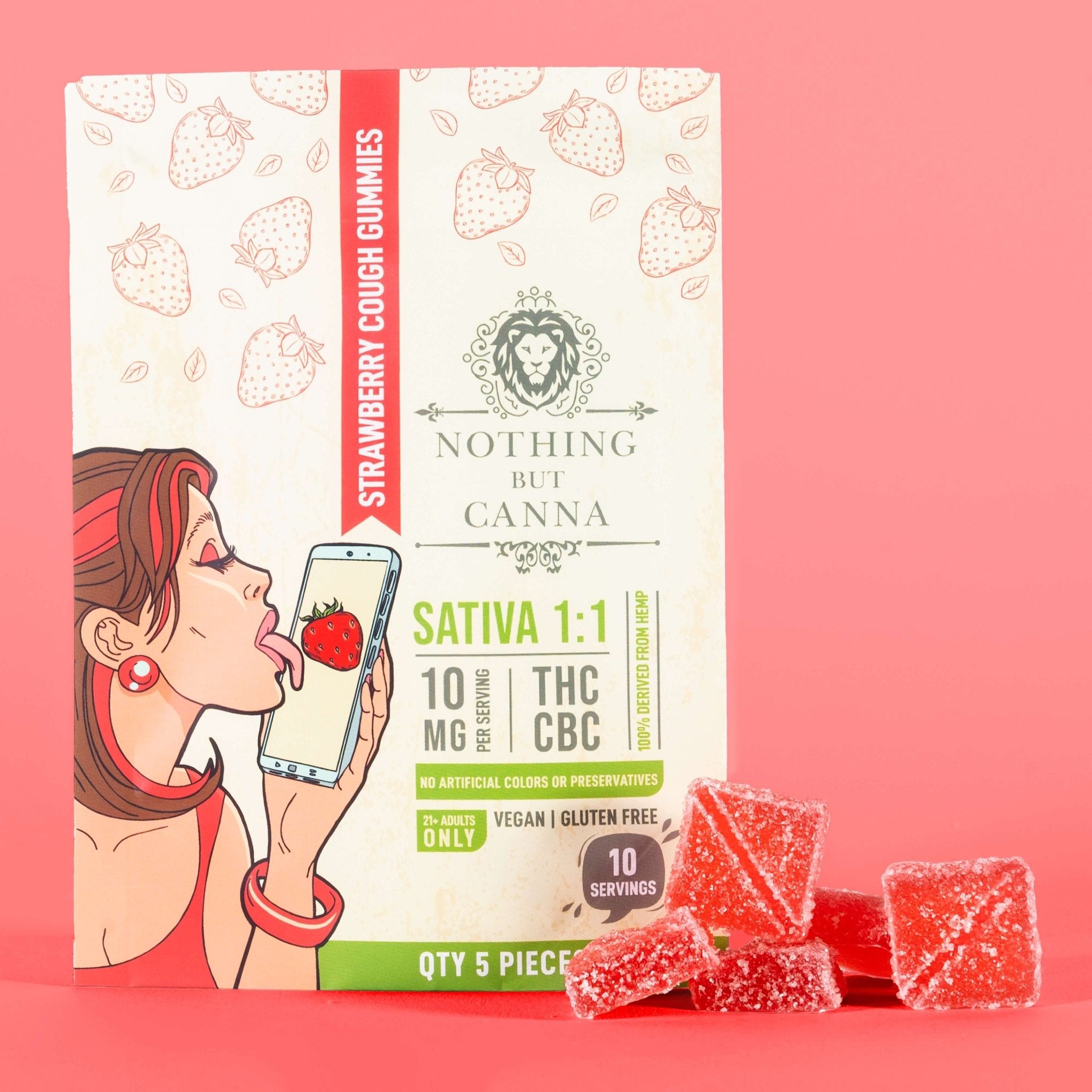 THC+CBC Gummies Strawberry Cough