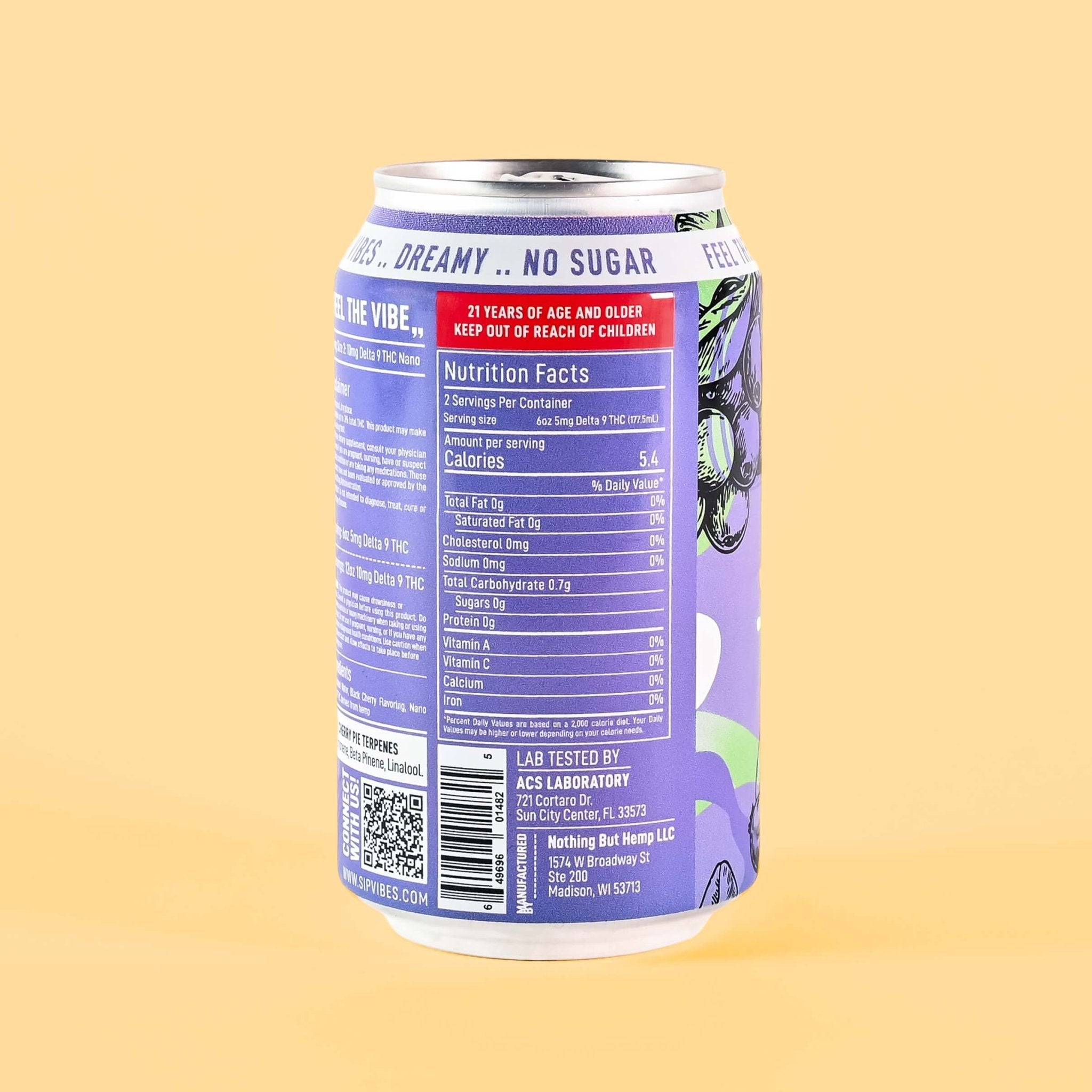 Vibes™ Black Cherry Chill | THC Seltzer