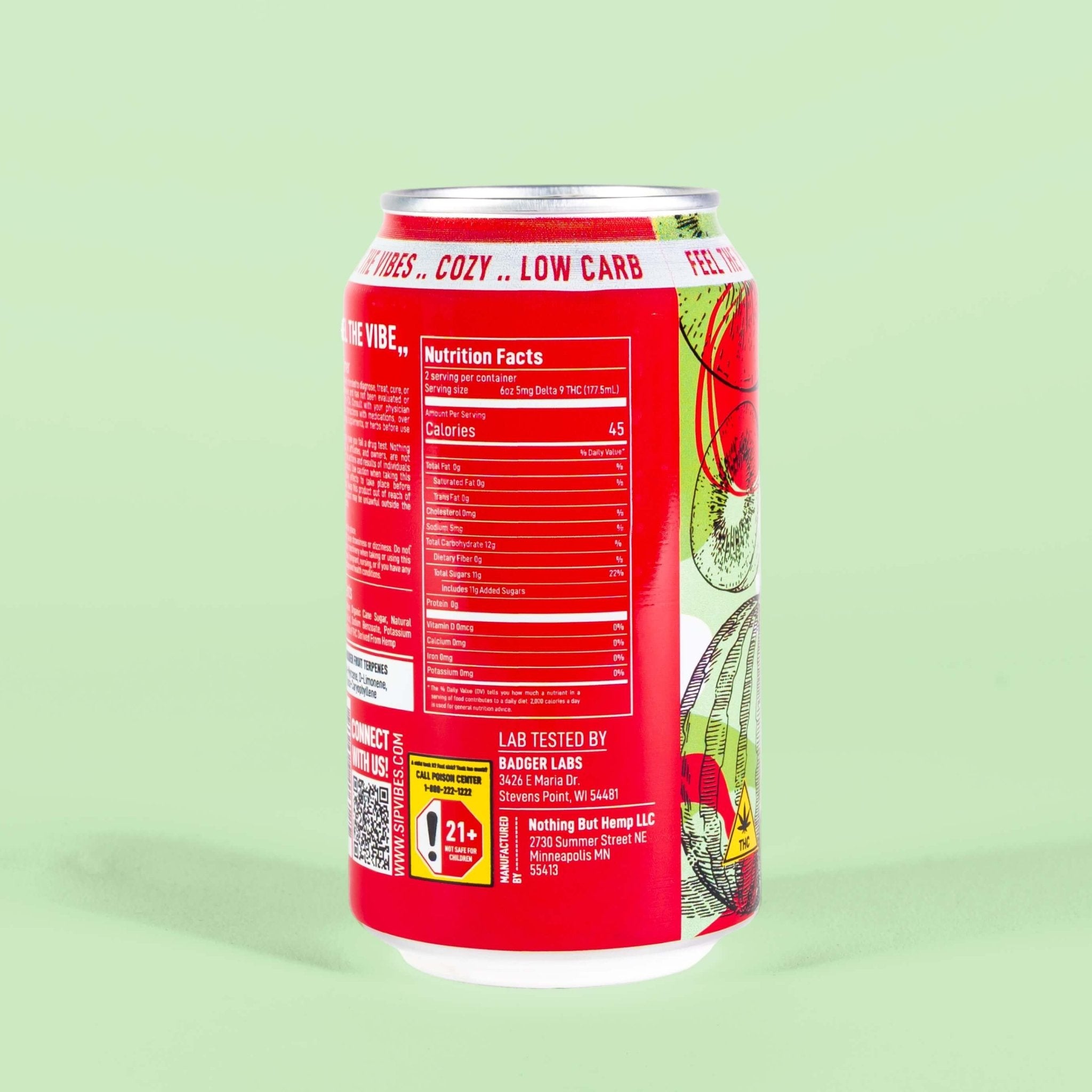 Vibes™ Cozy Watermelon Kiwi | THC Cooler