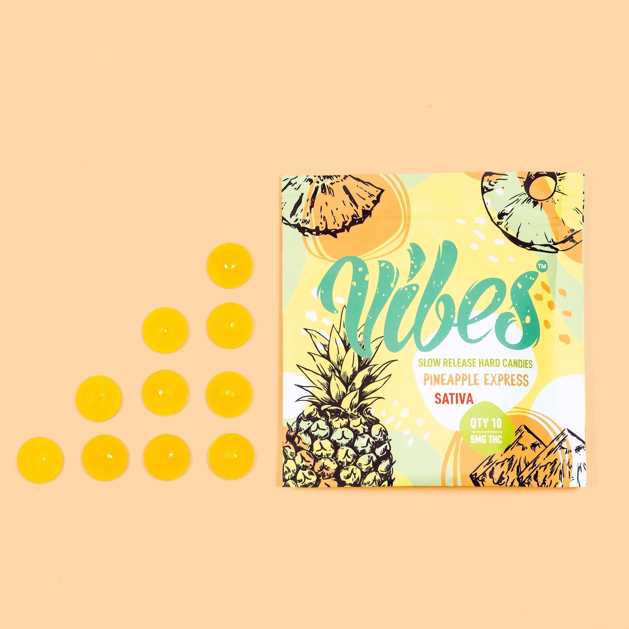 Vibes™ Hard Candies | Pineapple Express Sativa | 20 pack