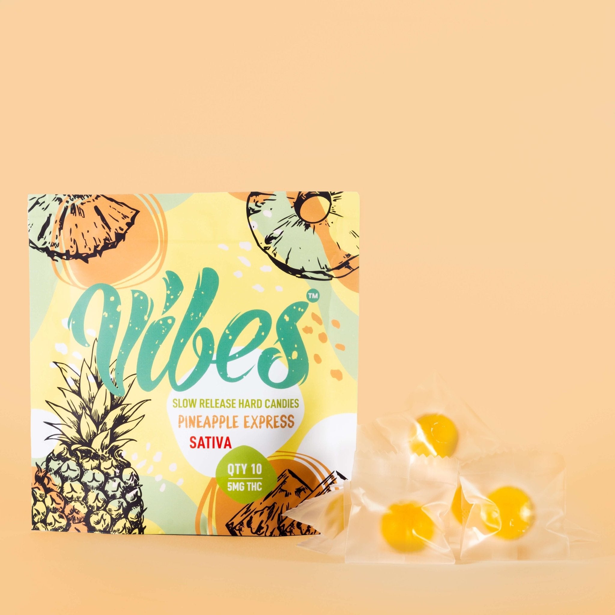 Vibes™ Hard Candies | Pineapple Express Sativa | 20 pack